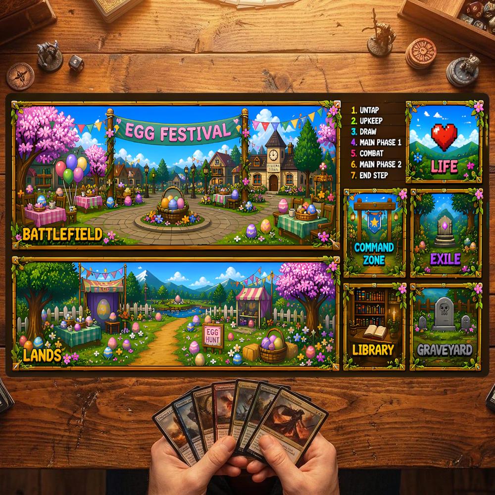Farming Zone - Tapete de juego para Magic Card,