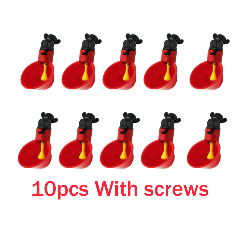 Chicken Nipple Drinker - 10 Uds. Tazas de agua colgantes
