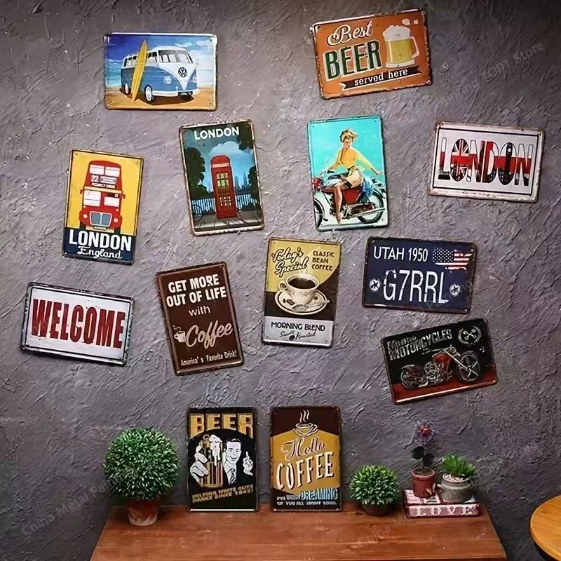 Letrero de Hierro Vintage Retr - Farming Zone reseña y precio